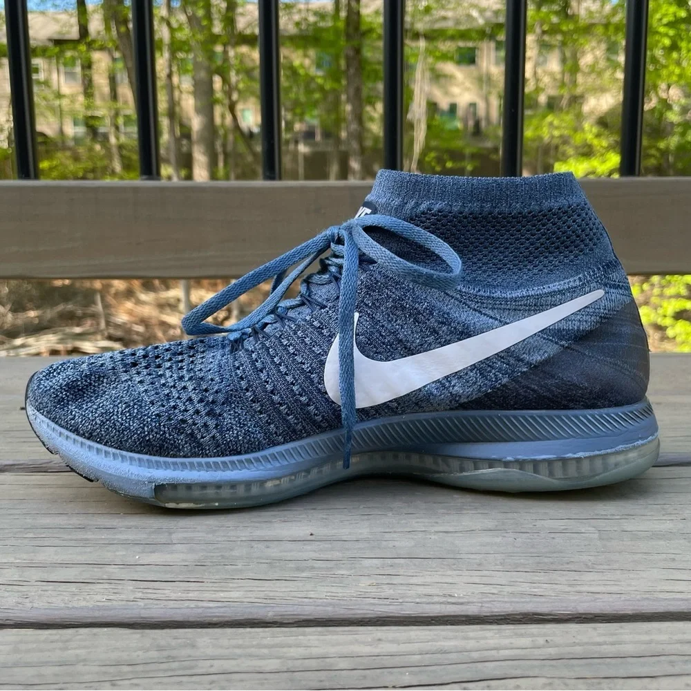 Nike Zoom All Out Flyknit Ocean Fog shoes size 9.5